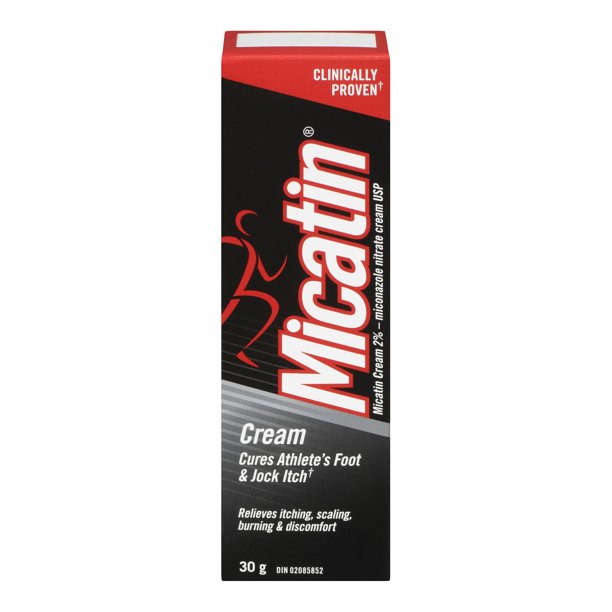 Micatin® Cream 2 Miconzole Nitrate Cream Usp, 30 G, Cures athlete's foot and jock itch Walmart.ca