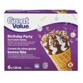 thumbnail image 1 of Great Value Birthday Party Ice Cream Cones, 1 of 2