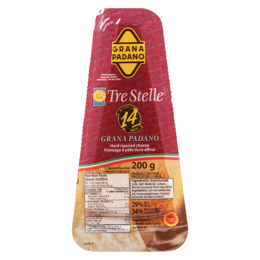 Tre Stelle Grana Padano Cheese