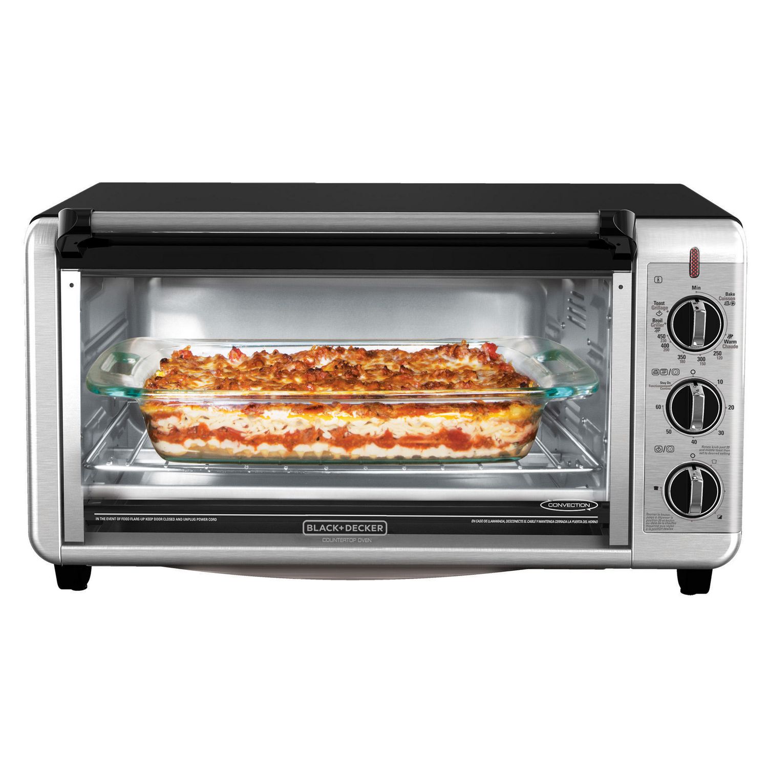 Black Decker Extra Wide Toaster Oven In Stainless Steel