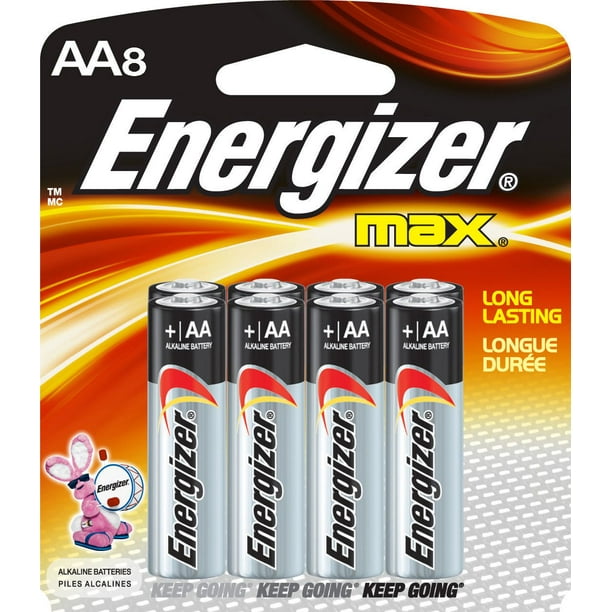 Piles AA Energizer Ultimate Lithium, longue durée, tout usage, paq. 8