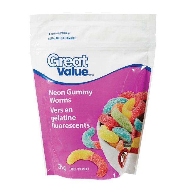 Great Value Neon Gummy Worms