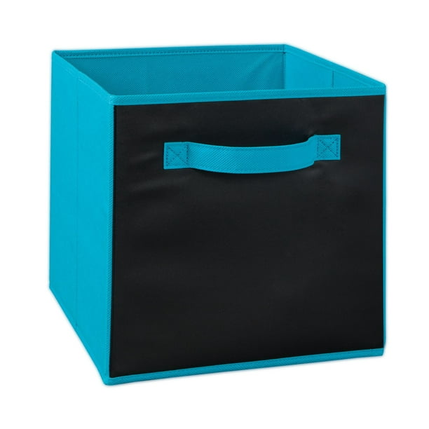 Tiroir ClosetMaid en tissu bleu océan avec tableau noir