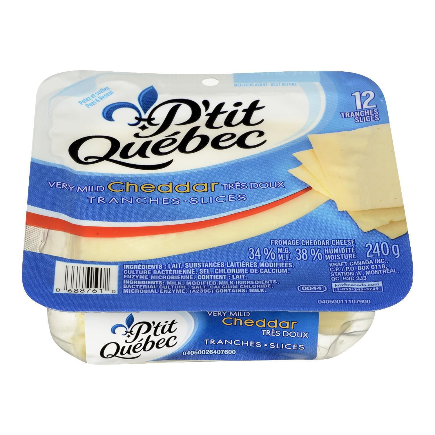 P'Tit Quebec Very Mild Cheddar Cheese Slices Walmart Canada