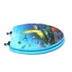 Siège de toilette allongé avec image 3D à haute résolution d’une tortue de mer à charnière chromée avec couvercle qui ferme régulièrement de TopSeat – image 5 sur 7