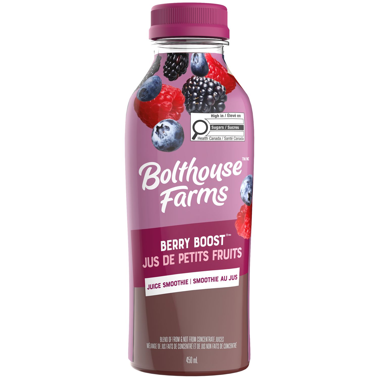 Bolthouse Farms Berry BOOST Fruit Juice Smoothie, 450 mL
