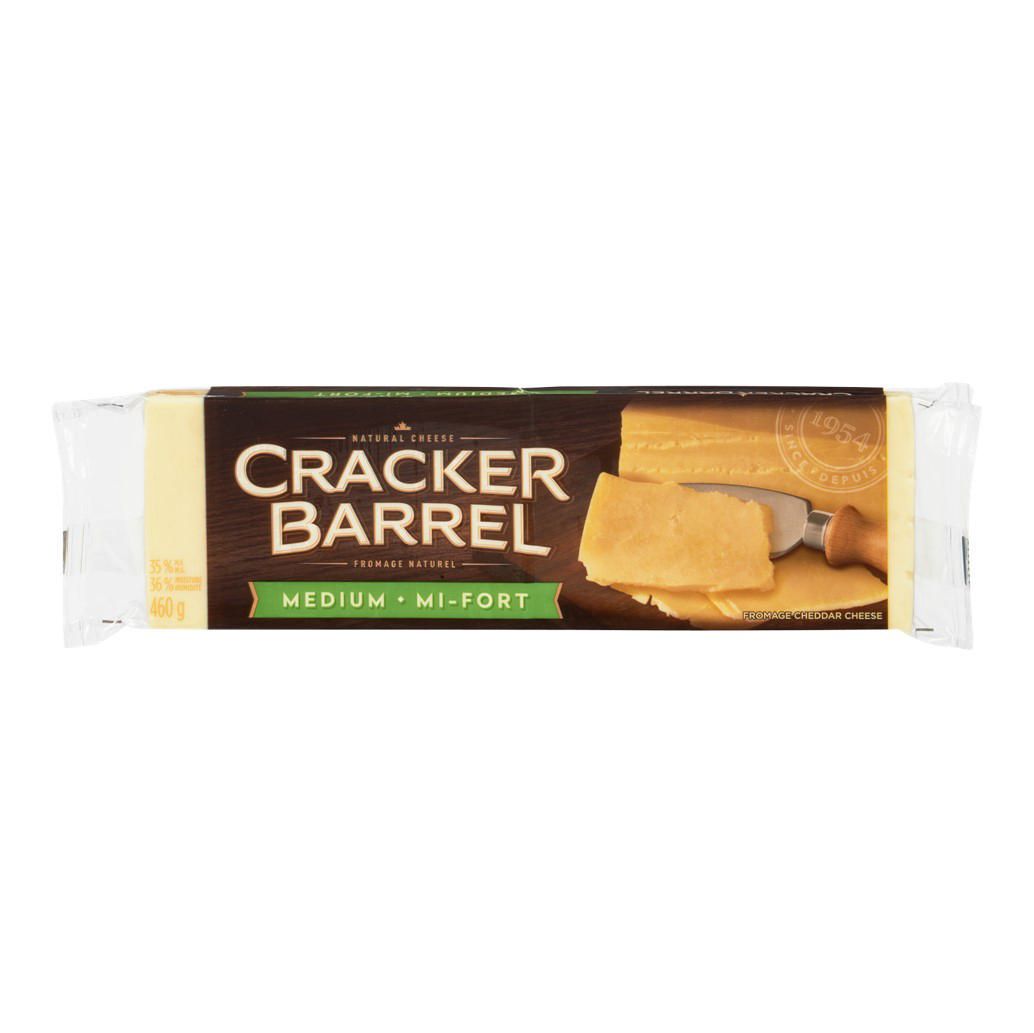 Cracker Barrel Medium White Cheddar Cheese Block Walmart Canada
