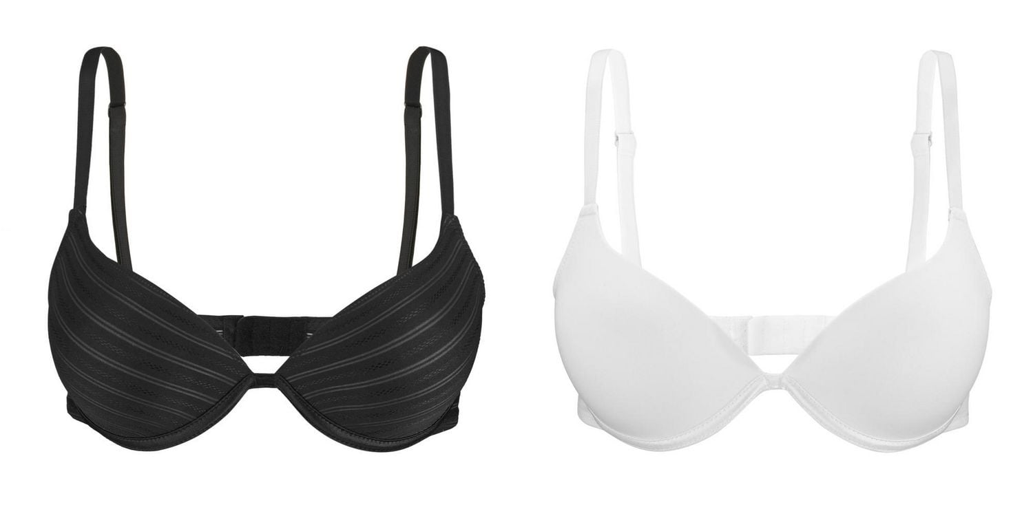 Basics Plunge PushUp Bra in a 2 pack Walmart Canada