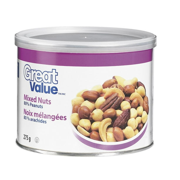 Great Value Mixed Nuts 80 Peanuts 275 g Walmart.ca