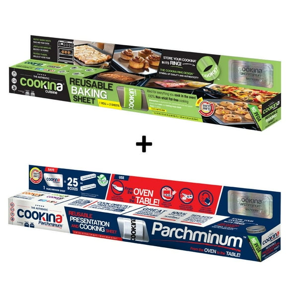 COOKINA Cuisine Baking Sheet & Parchminum Presentation Sheet Combo Pack