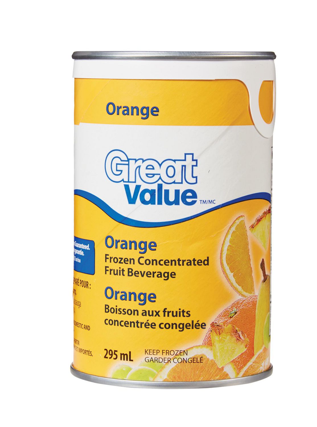 Jus d’orange concentré congelé de Great Value Walmart Canada