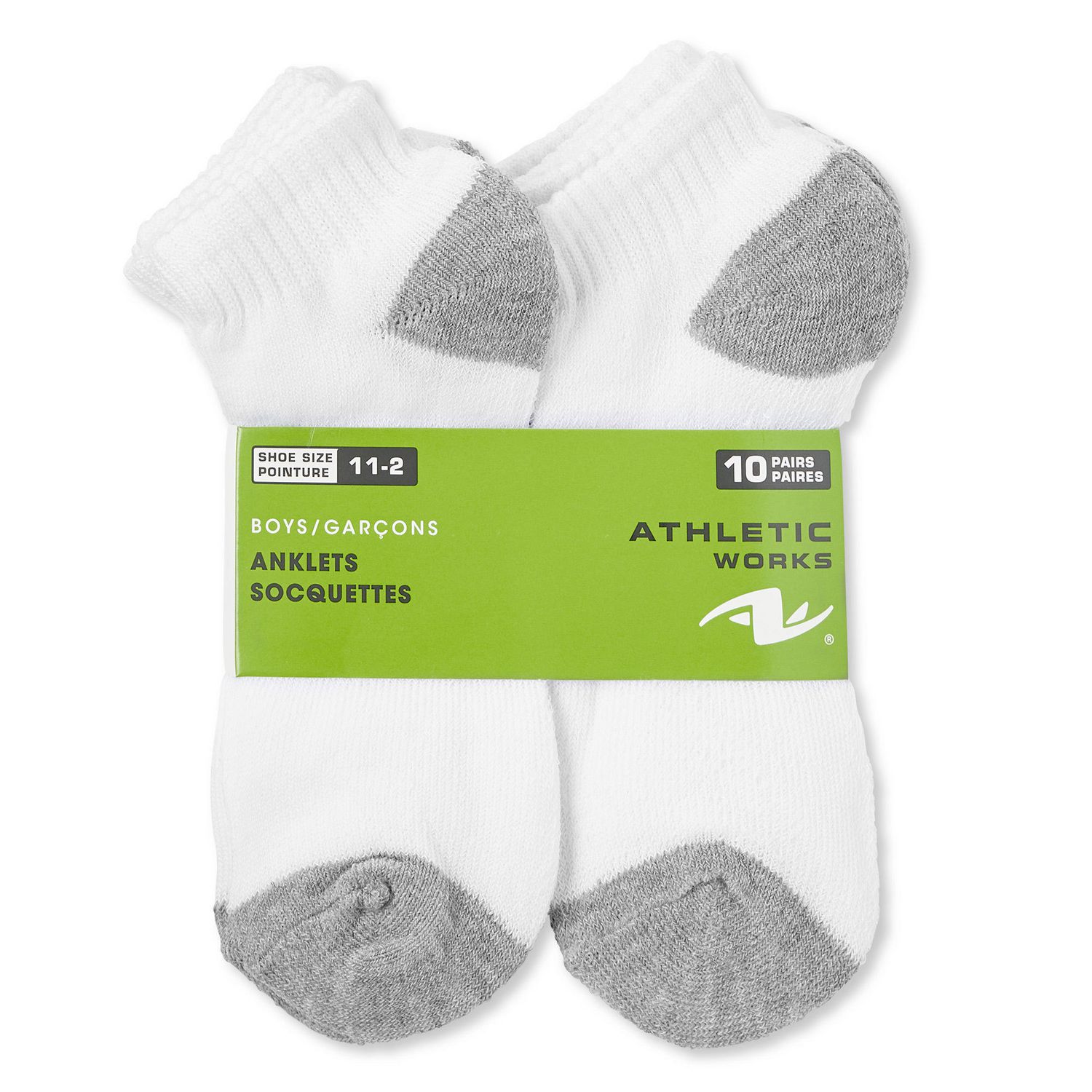 Athletic Works Boys' Anklet Socks 10-Pack | Walmart Canada
