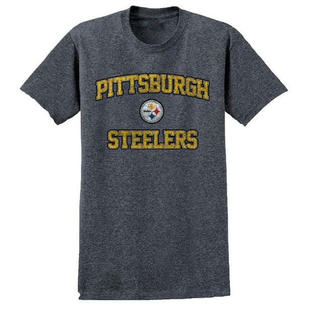 T-shirt détressé à logo des Pittsburgh Steelers de la NFL pour hommes