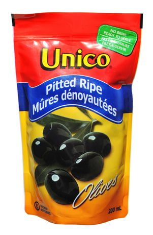 Unico Pitted Ripe Pouched Olives, 200 ML - Walmart.ca