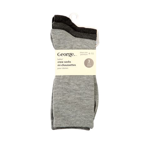 George Women's 3 Pairs Crew Socks | Walmart Canada