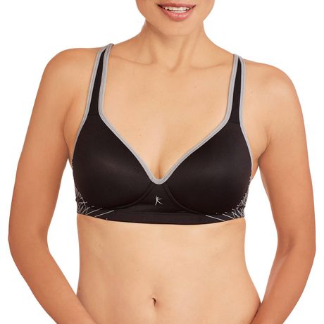 danskin zip front sports bra walmart