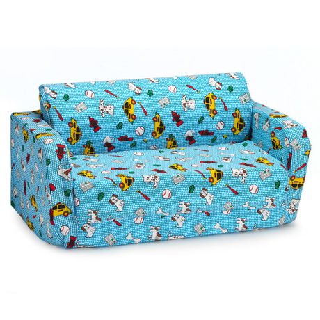 Canapé-lit rabattable ComfyKids®, élégant et moderne, le favori des enfants avec un endroit confortable pour se détendre