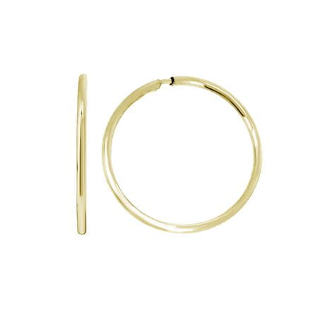 10kt yellow gold hoop earrings