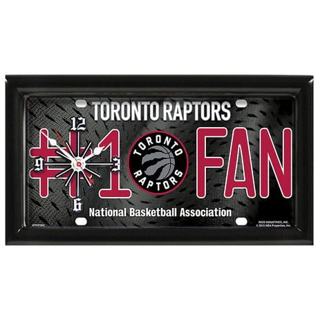 Horloge murale Raptors de Toronto NBA de GTEI