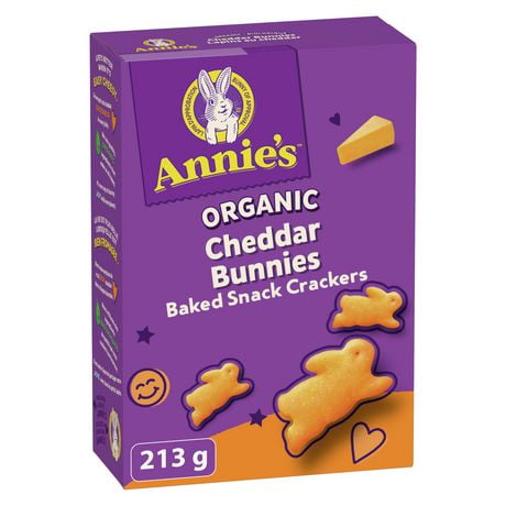 Annie's Homegrown Organic Cheddar Bunnies Baked Snack Crackers ...