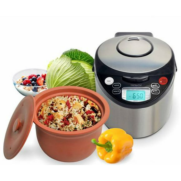 Vitaclay Smart Organic 8-Cup Multicooker with High-Fire Clay Pot