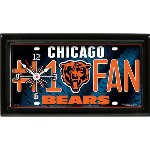 Horloge murale NFL des Bears de Chicago