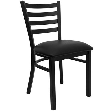 Flash Furniture Hercules Series Black Ladder Restaurant Chair