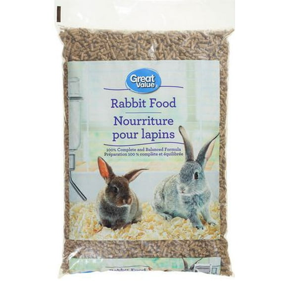 Nouriture pour lapin Great Value 8 kg Nourriture pour petits animaux
