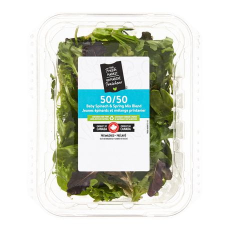 Your Fresh Market 50/50 Baby Spinach & Spring Mix Blend, 142 g