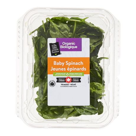 Your Fresh Market Organic Baby Spinach, 142 g