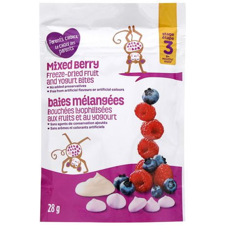 Parent's Choice Mixed Berry Yogurt Bites, 28 g