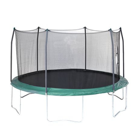 Skywalker Trampolines 15' Green Round Trampoline And Enclosure ...