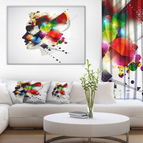 Wiltshire Design Art Woman Abstract Profile Canvas Print - Walmart.ca