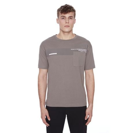 Dark Black Men's Short-Sleeve Graphic T-Shirt, Sizes S-XXL