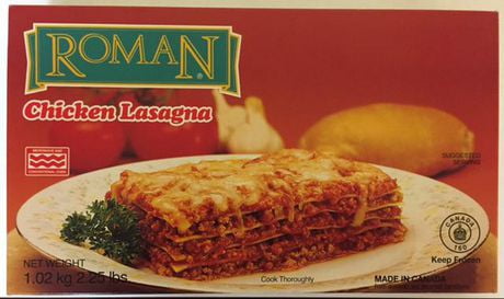 Roman Cheese Chicken Lasagna Frozen Meals | Walmart Canada