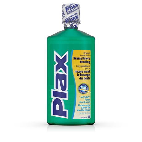 Plax® Advanced Formula Plaque Loosening Soft Mint Rinse Mouthwash, 710 mL