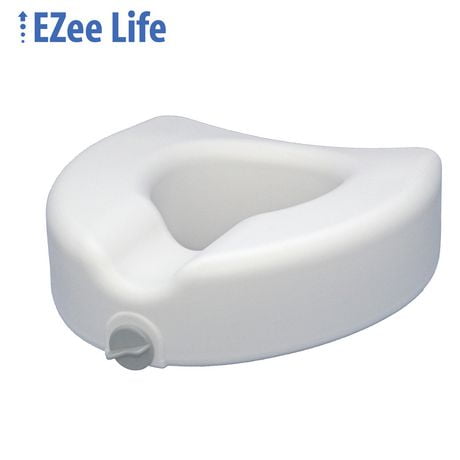 Siège de toilette surélevé de 4 po - verrouillage unique Ezee Life