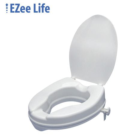 Ezee Life Raised Toilet Seat with Lid