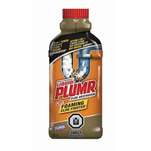 Pro Strength Liquid Plumr Slow Flow Fighter Clog Remover, 502ml