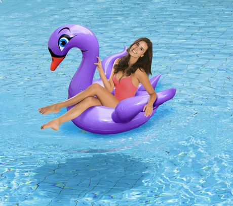 inflatable swan pool toy