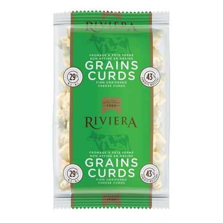 Fromage en grains Grains Curds de Riviera à pâte ferme et non affiné à 29 % M. G. 400 g