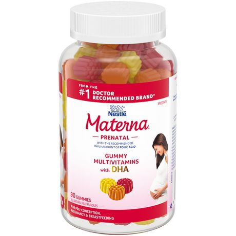 MATERNA Prenatal Multivitamin Gummies with DHA, Prenatal Multivitamin Gummies with DHA