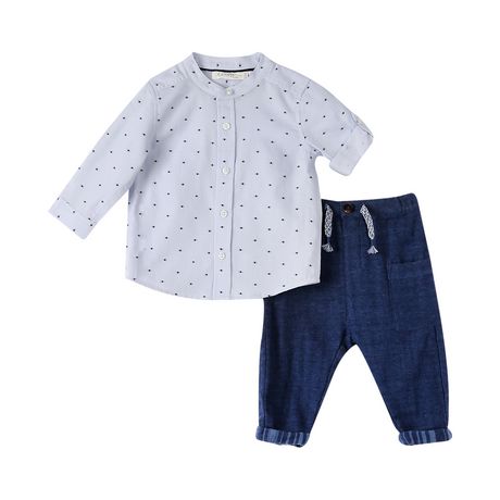 George baby Boys' 2-Piece Shirt & Pants Set | Walmart Canada
