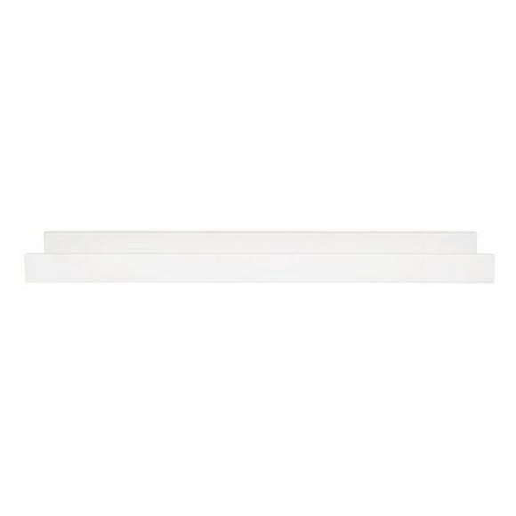 hometrends Gallery White Ledge Shelf, 23"L x 2"H x 4"D