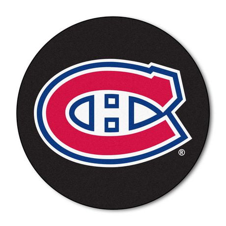 NHL Montreal Canadiens Hockey Puck Rug