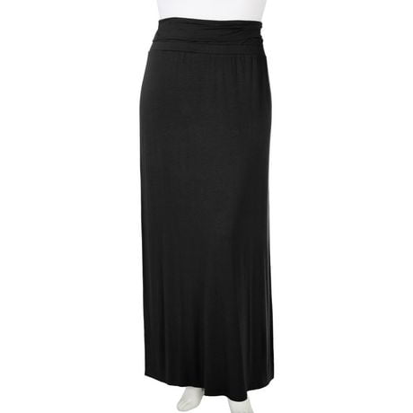 black maxi skirt walmart