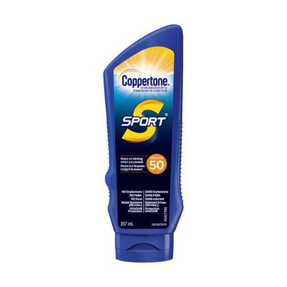 Coppertone Sport Sunscreen Lotion SPF 50, Resistant to Sweat
