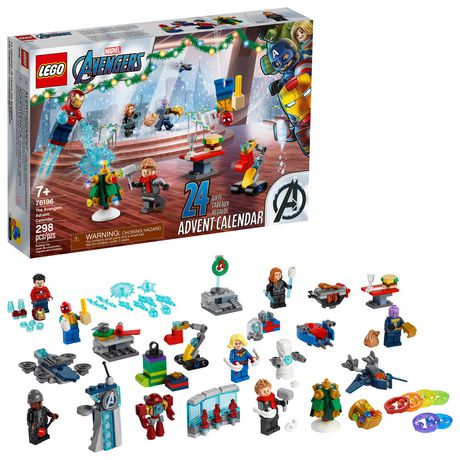 Lego Marvel The Avengers Advent Calendar 76196 Toy Building Kit (298 Pieces) Multicolor