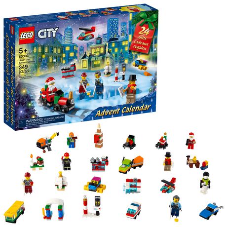 Lego City Advent Calendar Toy Building Kit 60303 (349 Pieces) Multicolor