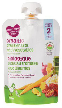 Puree Pour Bebe Biologique Le Choix Des Parents Aux Pates Au Fromage Avec Legumes Walmart Canada